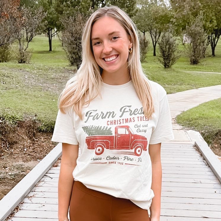 farm fresh christmas tree shirt