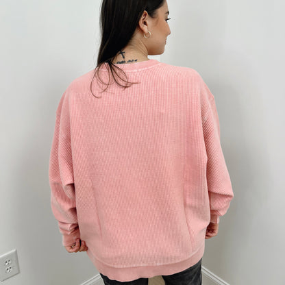 Blossom Pink Oversized Corded Crew