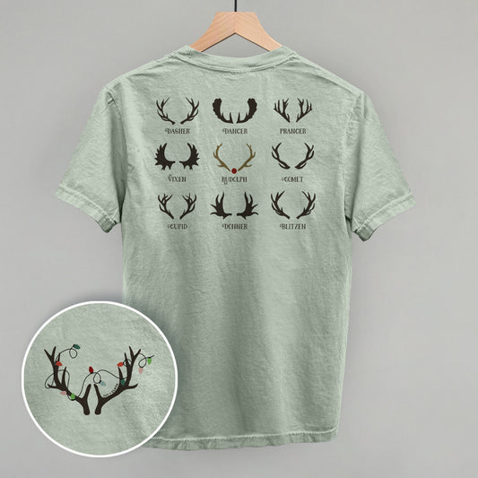 Santa's Reindeer (Back Print)