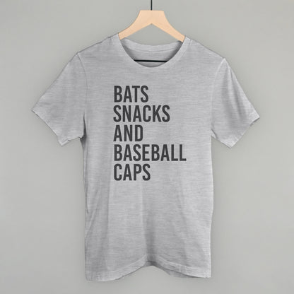 Bats, Snacks, And Baseball Caps