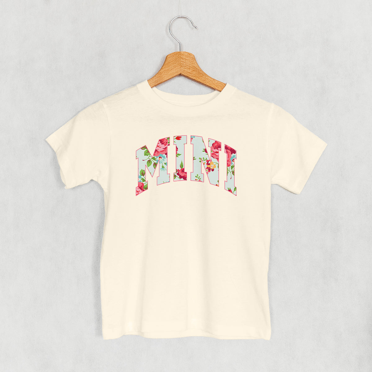 Mini (Block Letter Floral) (Kids)