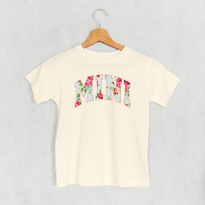 Mini (Block Letter Floral) (Kids)