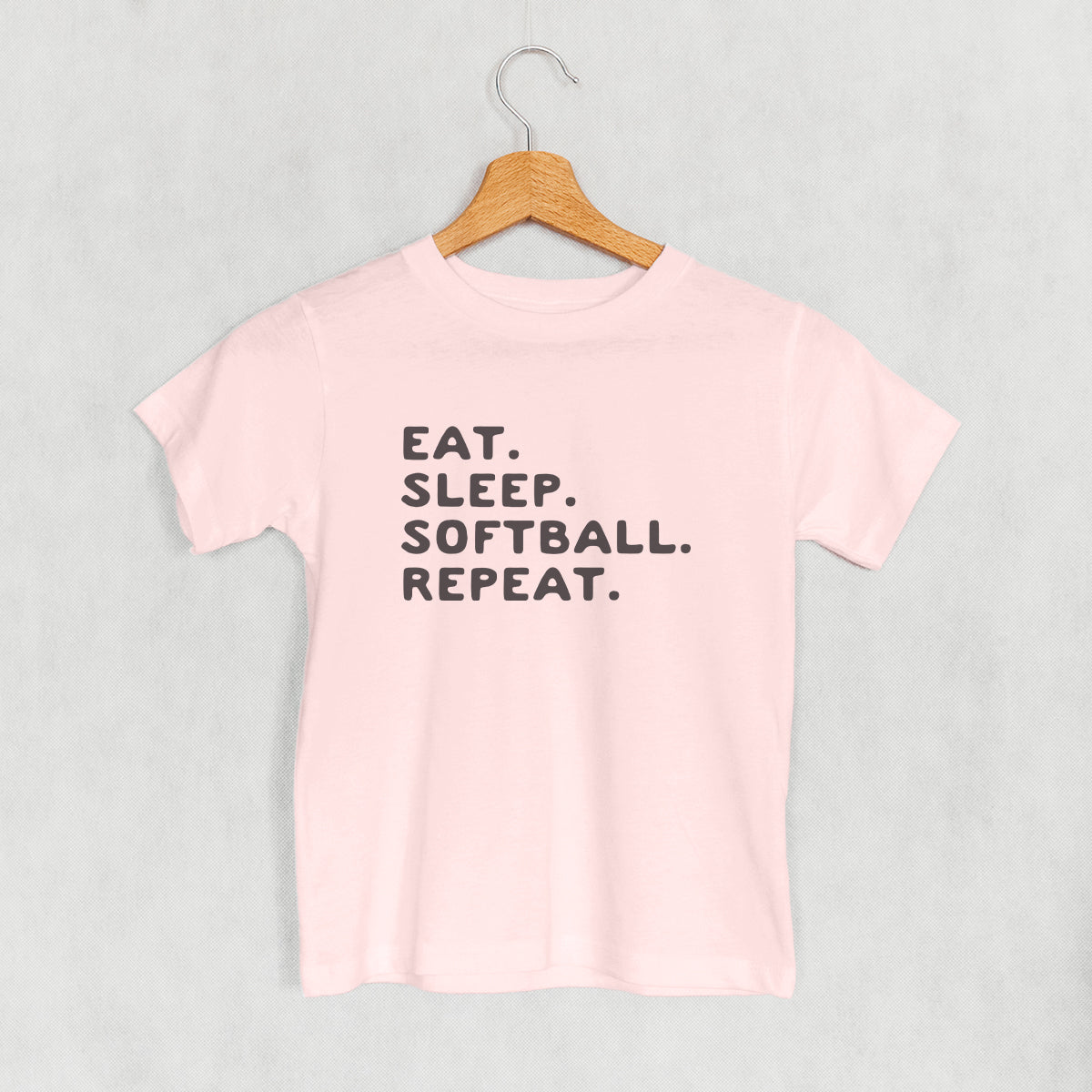 Eat Sleep Softball Repeat (Kids)