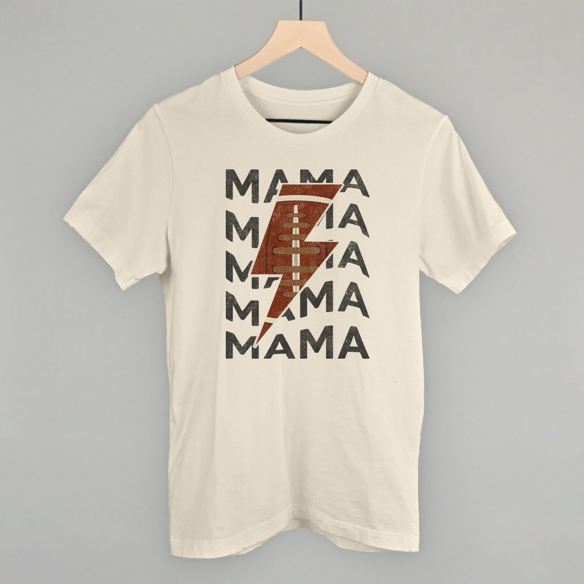 Mama Football Lightning Bolt