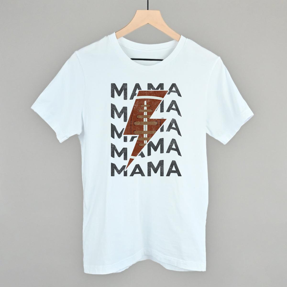 Mama Football Lightning Bolt