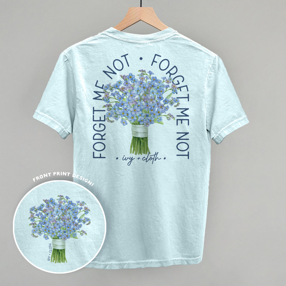 Forget Me Not Bouquet (Back Print)