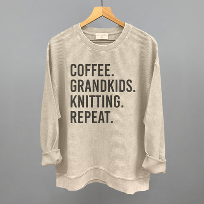 Coffee Grandkids Knitting Repeat