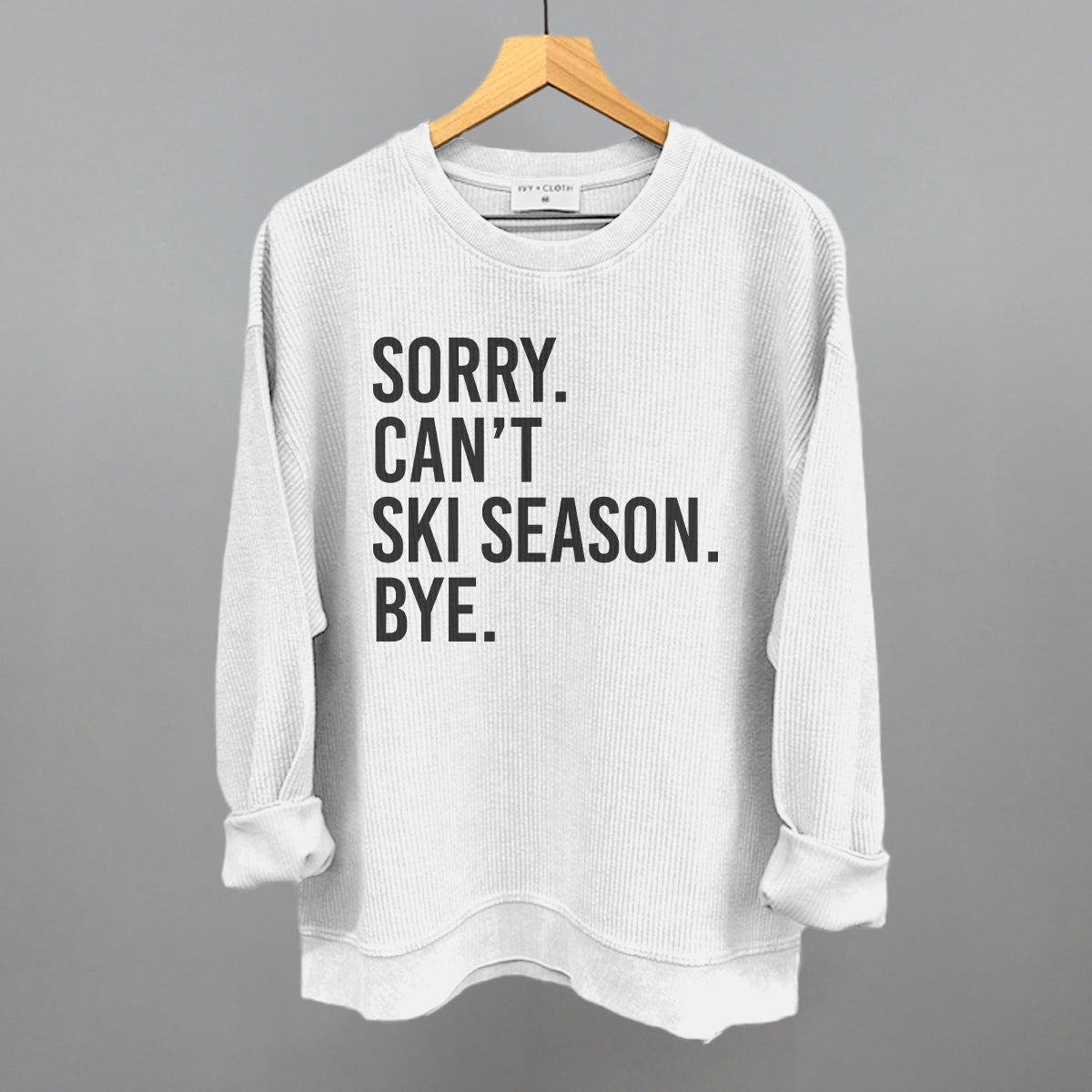 Sorry Can't Ski Season Bye