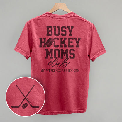 Busy Hockey Moms Club (Back Print)