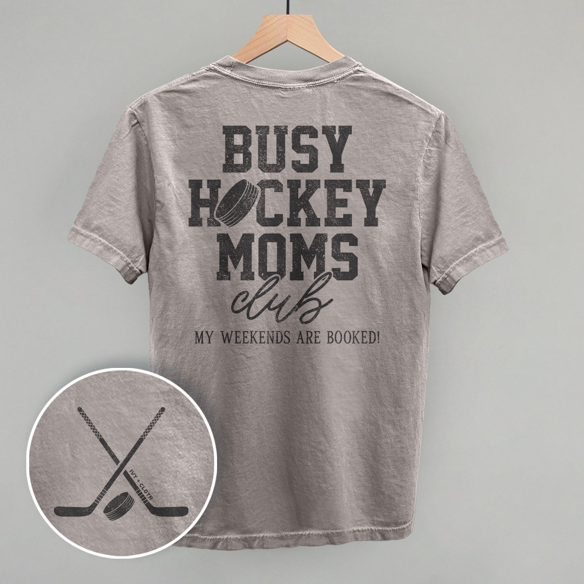 Busy Hockey Moms Club (Back Print)