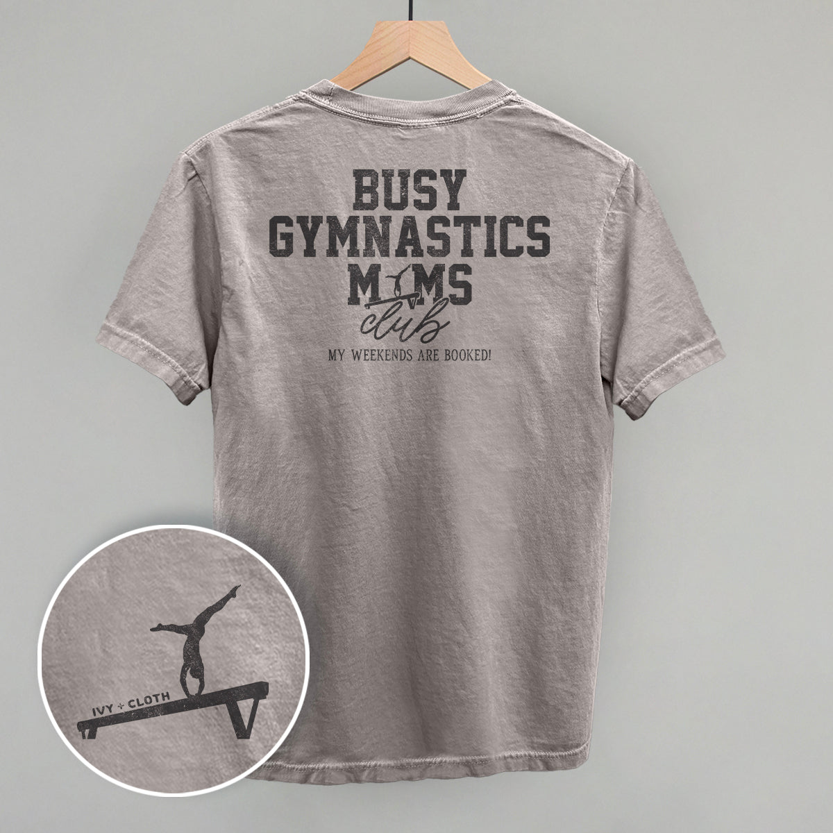 Busy Gymnastics Moms Club (Back Print)