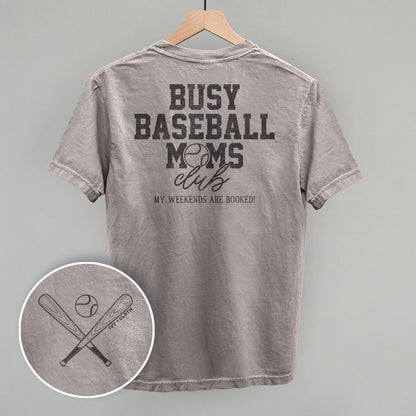 Busy Baseball Moms Club (Back Print)