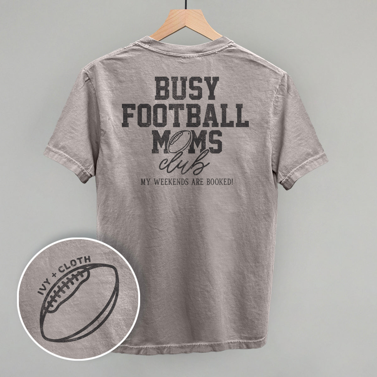 Busy Football Moms Club (Back Print)