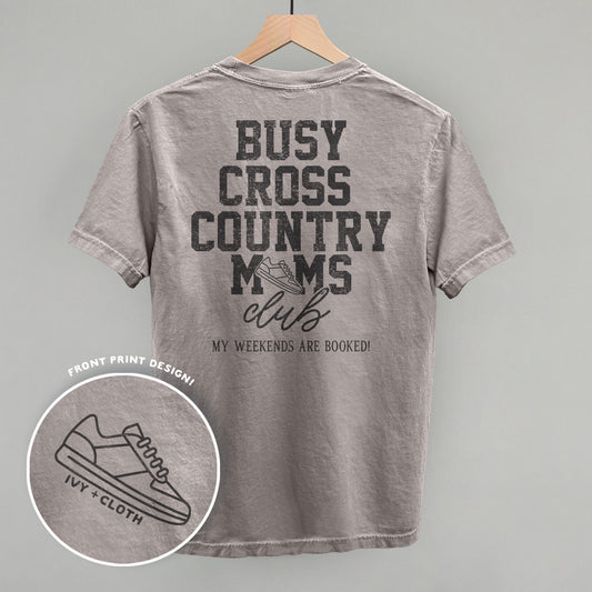 Busy Cross Country Moms Club (Back Print)