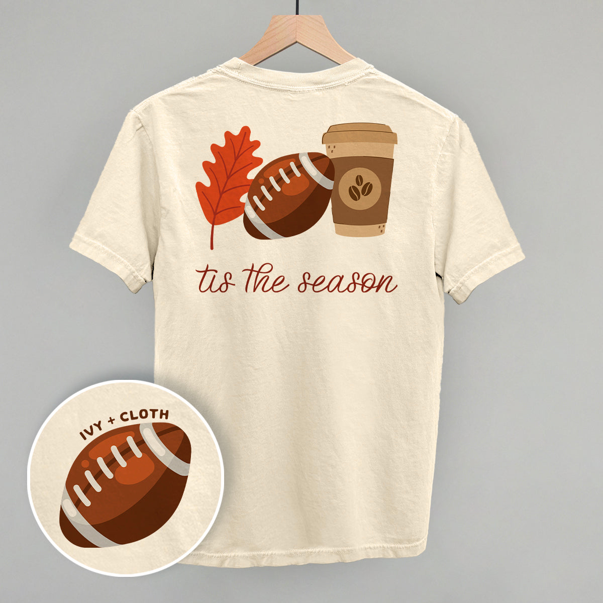 Tis The Season Football Doodle (Back Print)