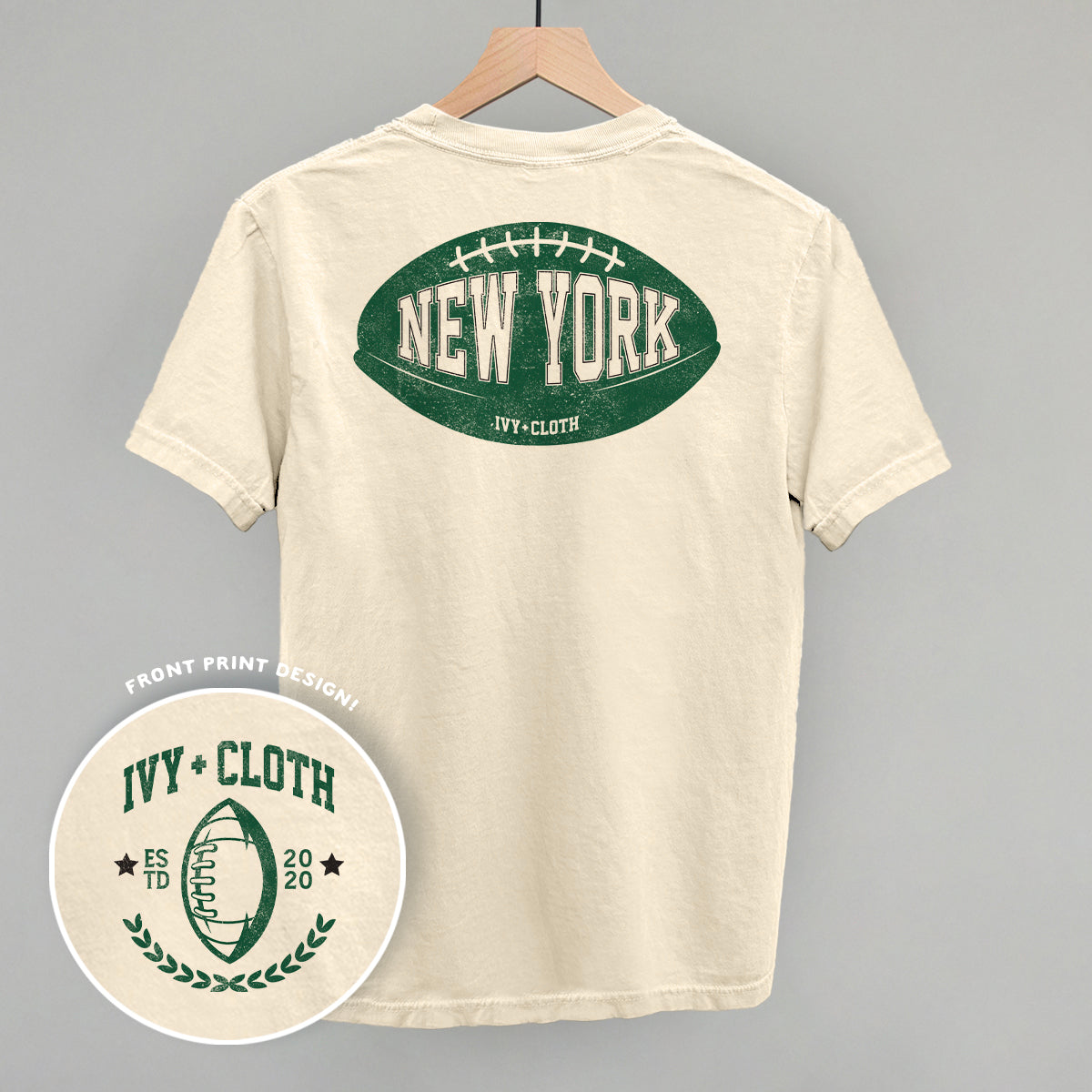 New York Football (Green) (Back Print)