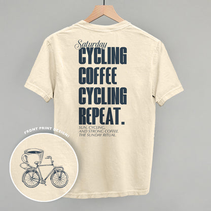 Saturday Cycling and Coffee (Back Print)