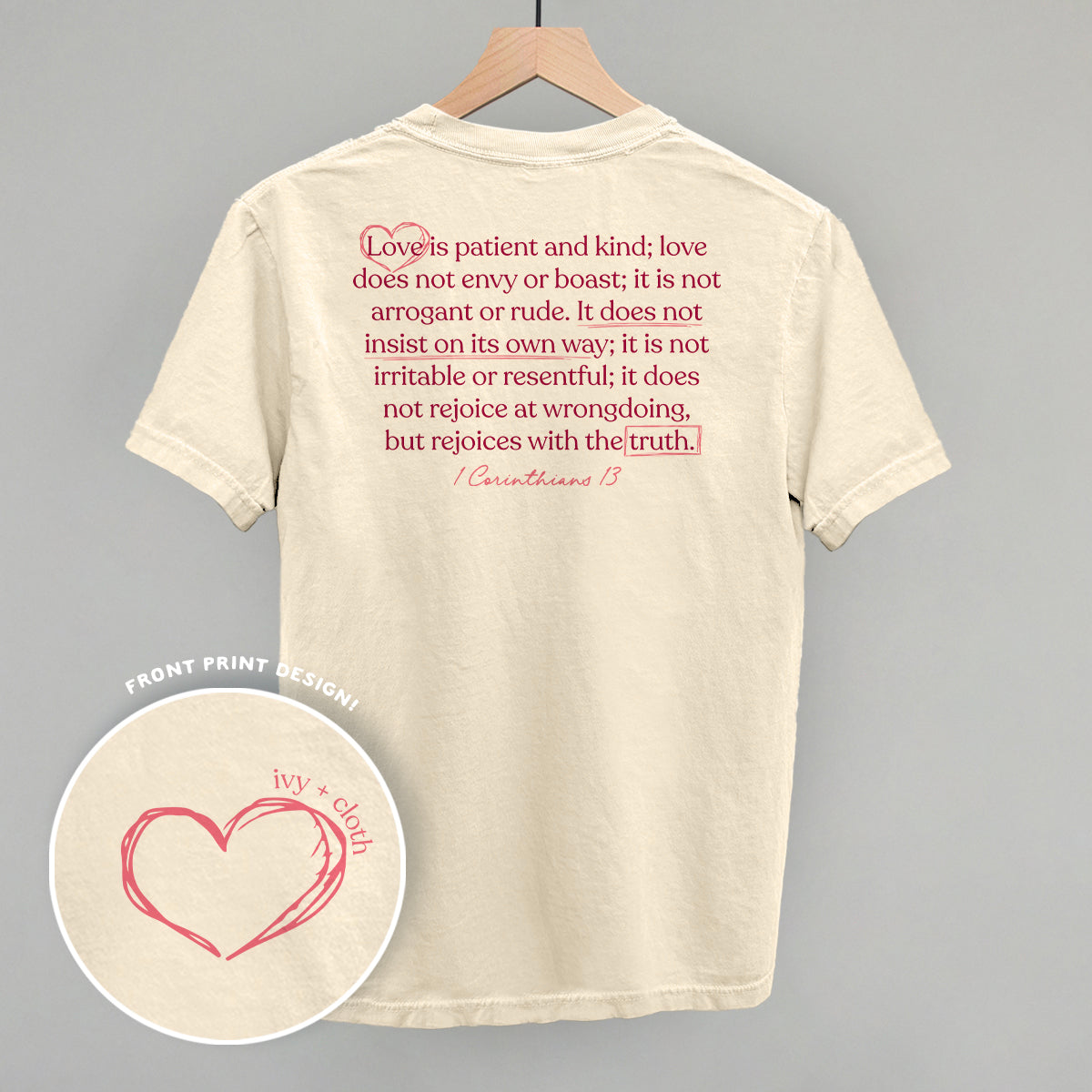 Love Is Patient And Kind (Back Print)