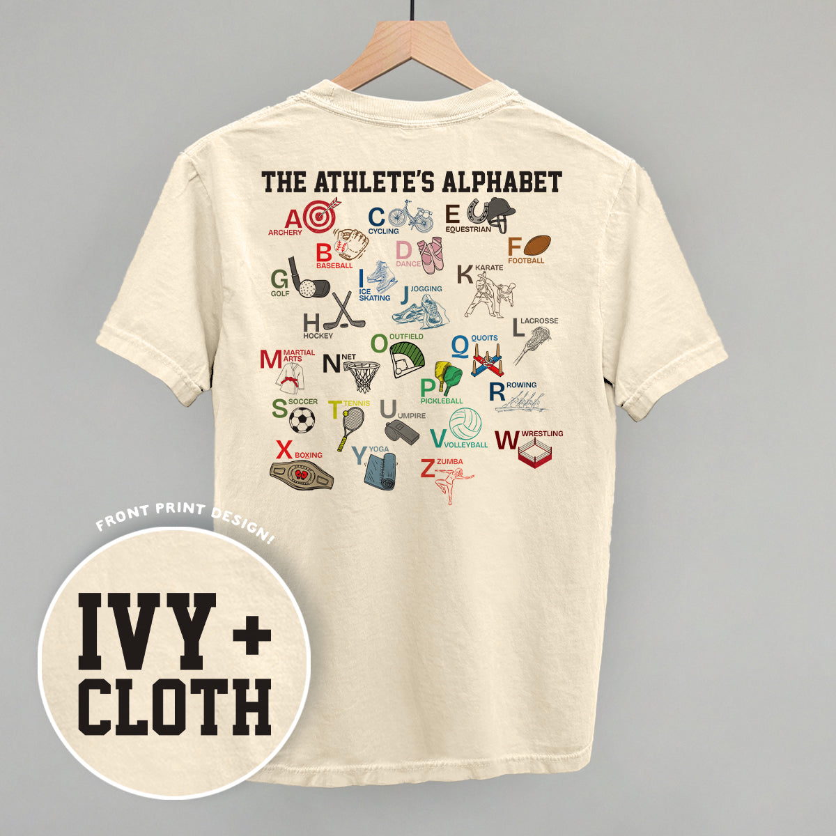 The Athlete's Alphabet (Back Print)