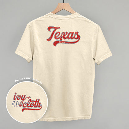 Texas Baseball (Back Print)