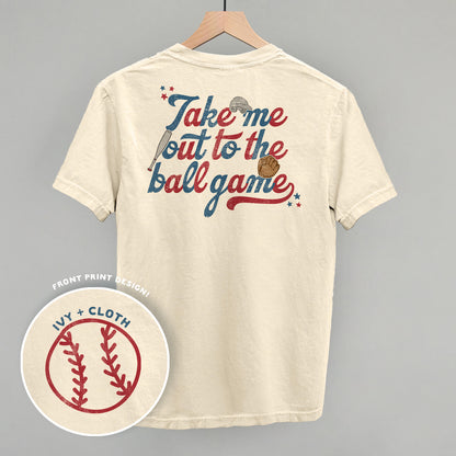 Take Me Out To The Ballgame Retro (Back Print)