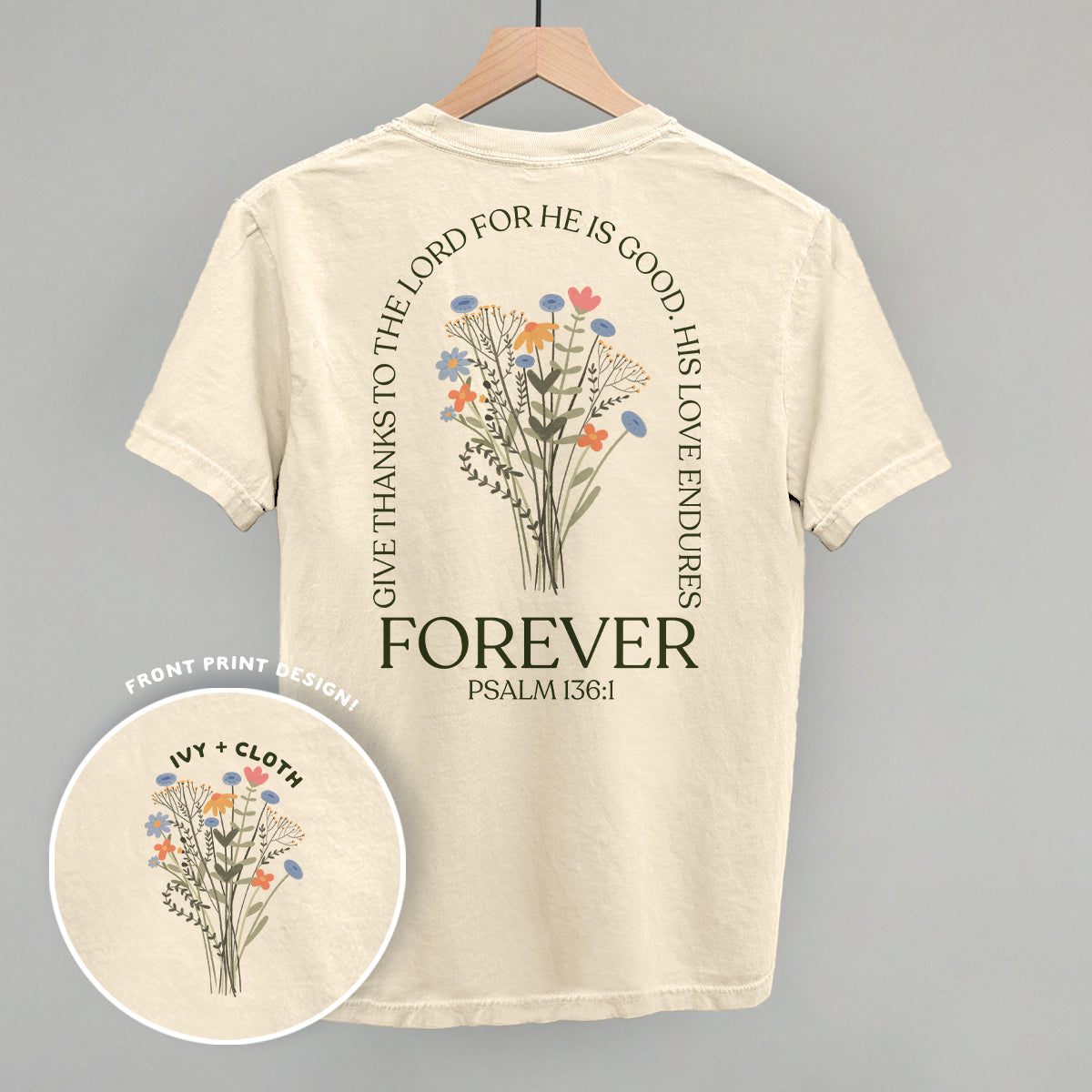 His Love Endures Forever (Back Print)