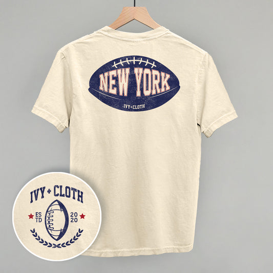 New York Football (Blue) (Back Print)