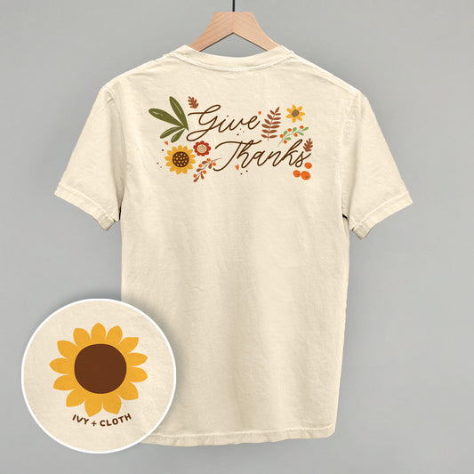 Give Thanks Fall Doodle (Back Print)