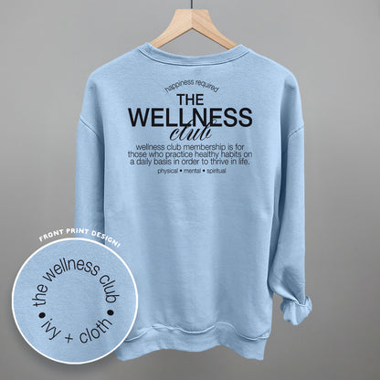 The Wellness Club Black (Back Print)