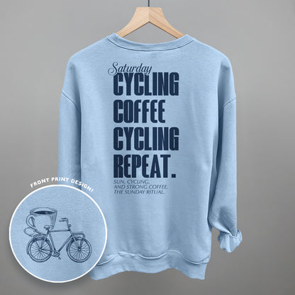 Saturday Cycling and Coffee (Back Print)