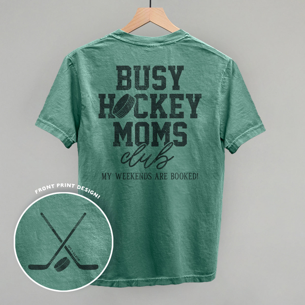 Busy Hockey Moms Club (Back Print)