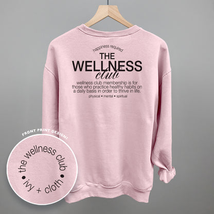 The Wellness Club Black (Back Print)