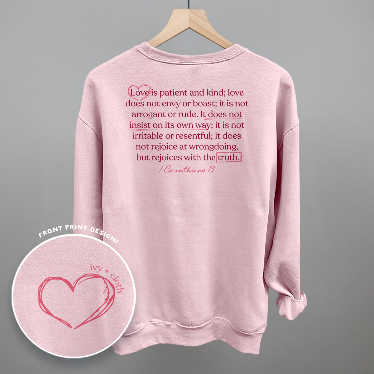 Love Is Patient And Kind (Back Print)