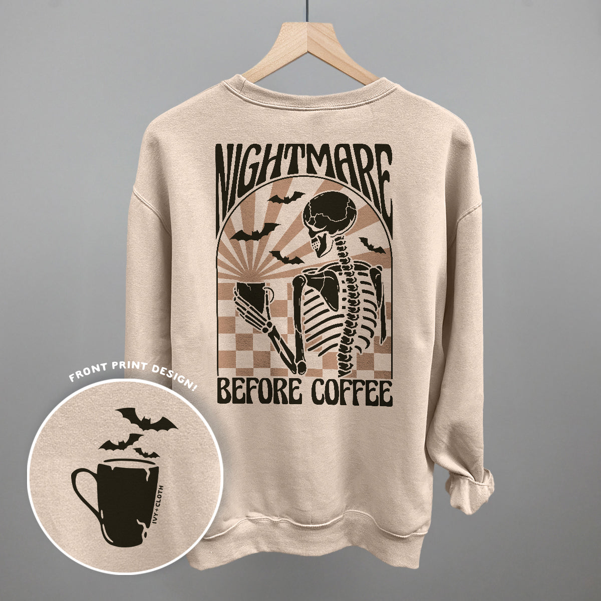 Nightmare Before Coffee (Back Print)