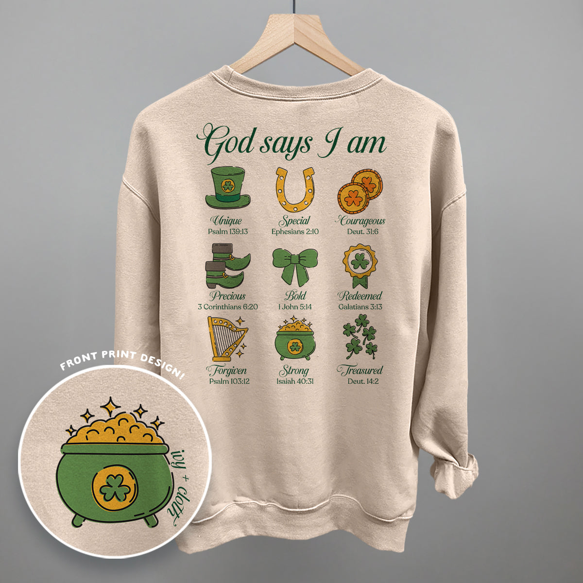 God Says I Am St. Patricks (Back Print)