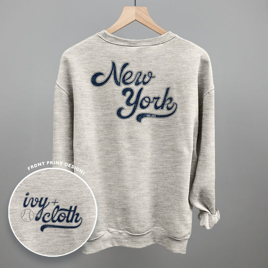 New York Baseball (Navy/Grey) (Back Print)