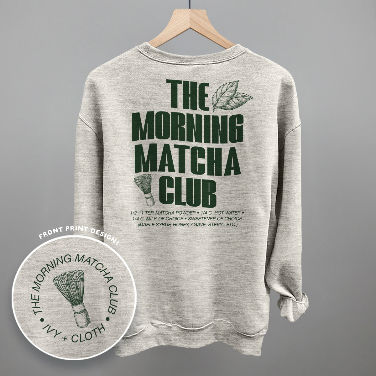 The Morning Matcha Club (Back Print)