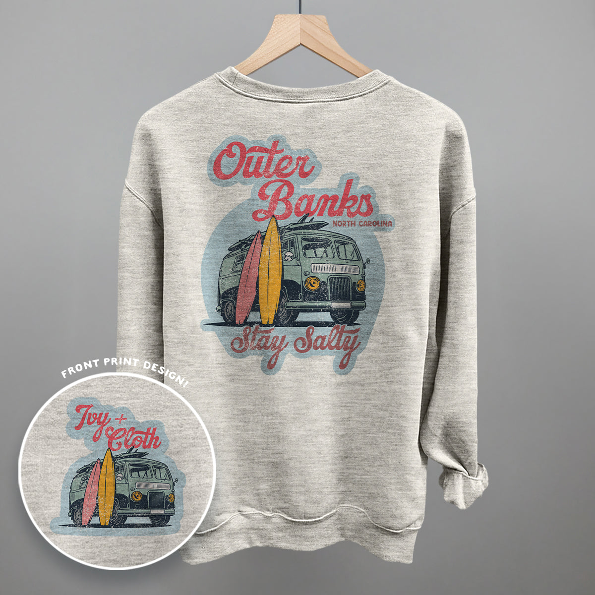 Outer Banks NC Stay Salty (Back Print)