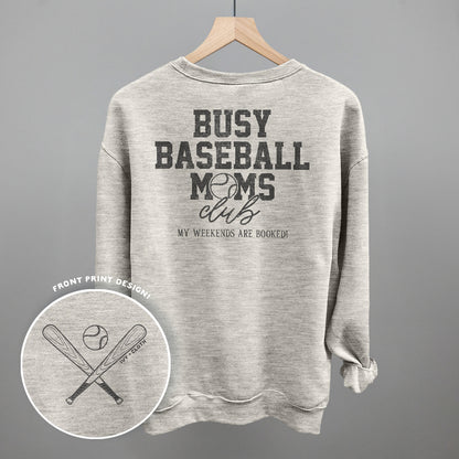 Busy Baseball Moms Club (Back Print)