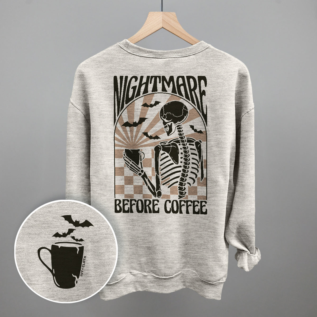 Nightmare Before Coffee (Back Print)