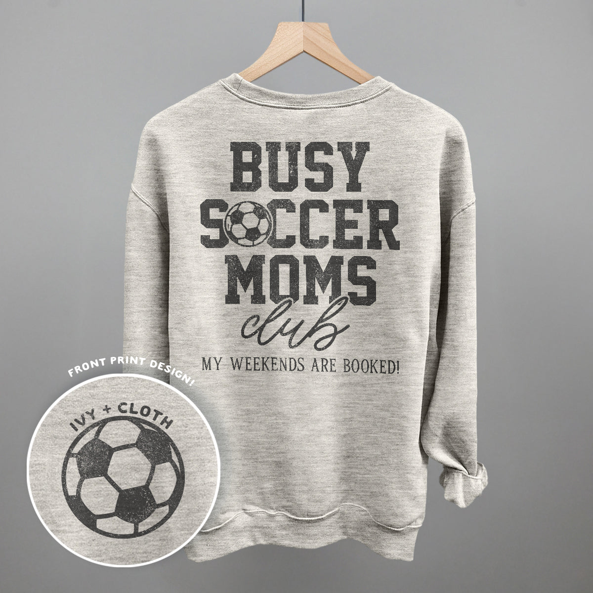 Busy Soccer Moms Club (Back Print)