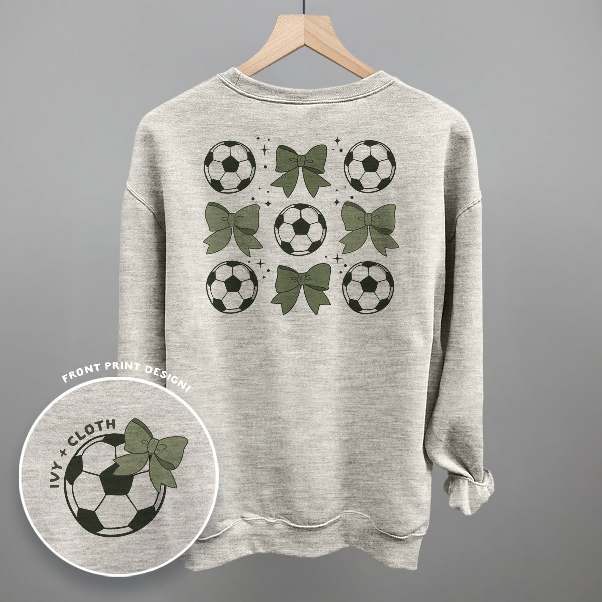 Soccer Balls And Bows (Back Print)