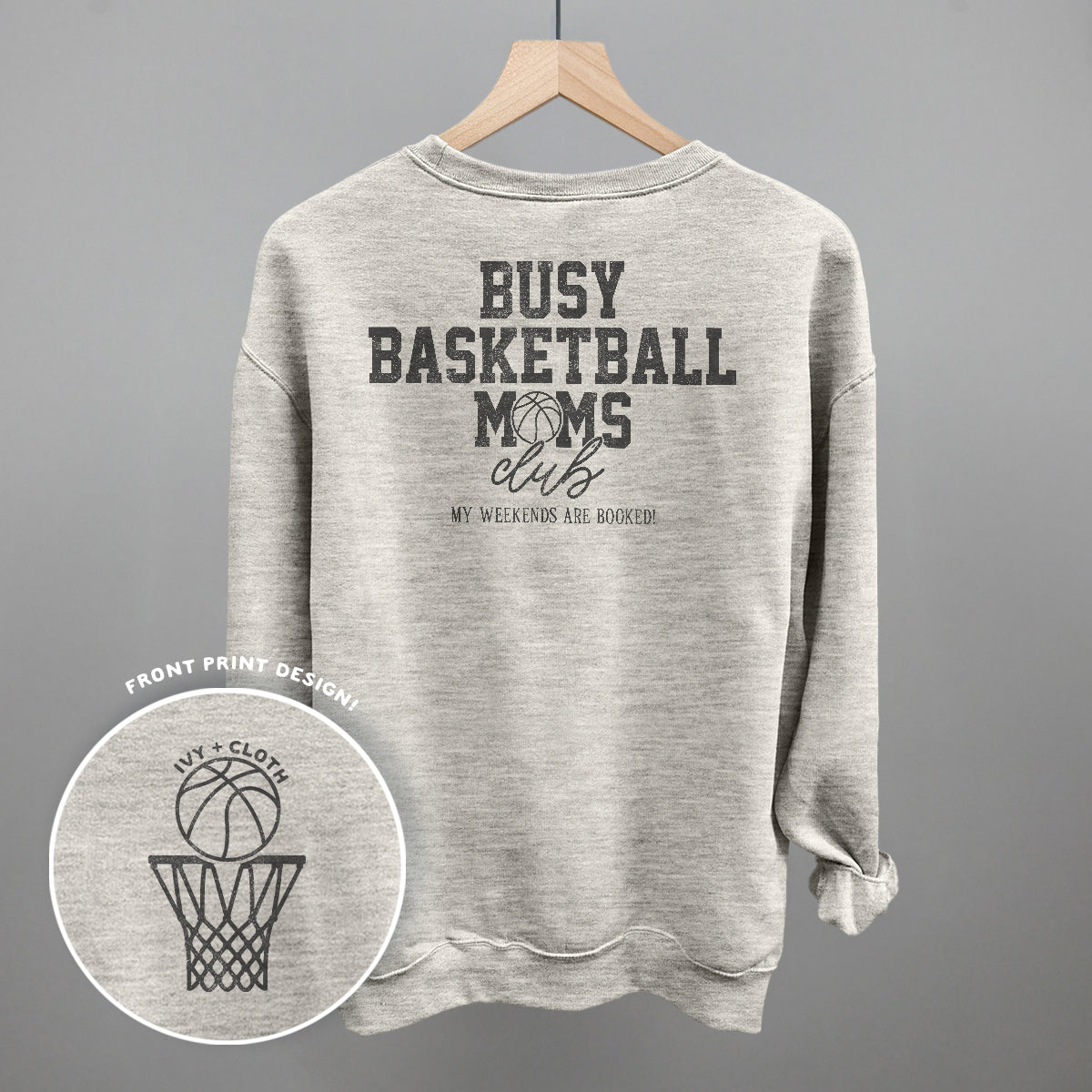 Busy Basketball Moms Club (Back Print)