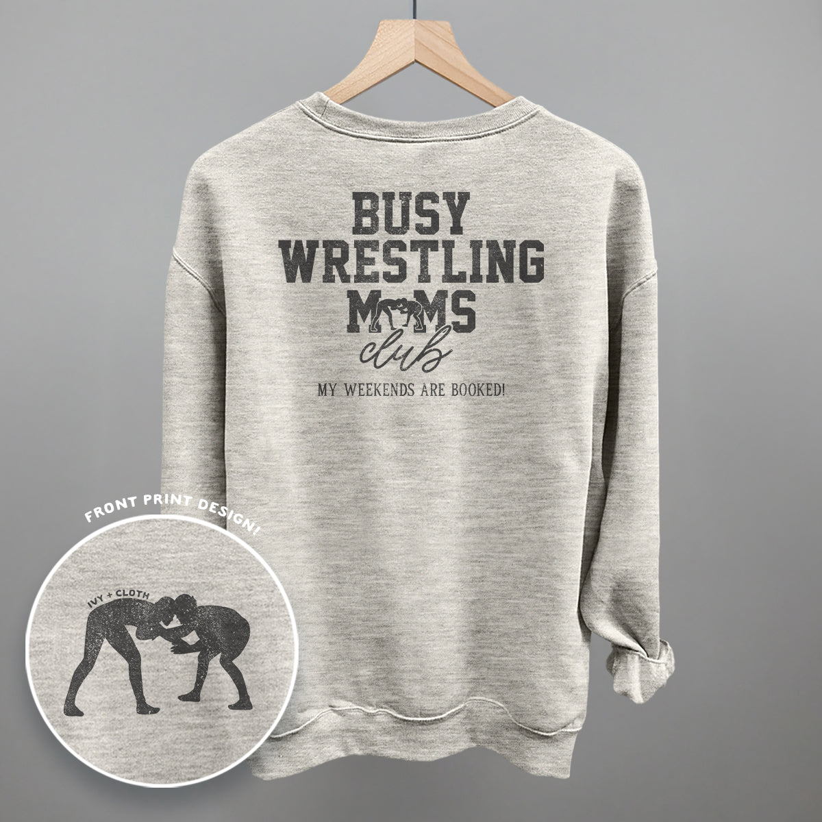 Busy Wrestling Moms Club (Back Print)