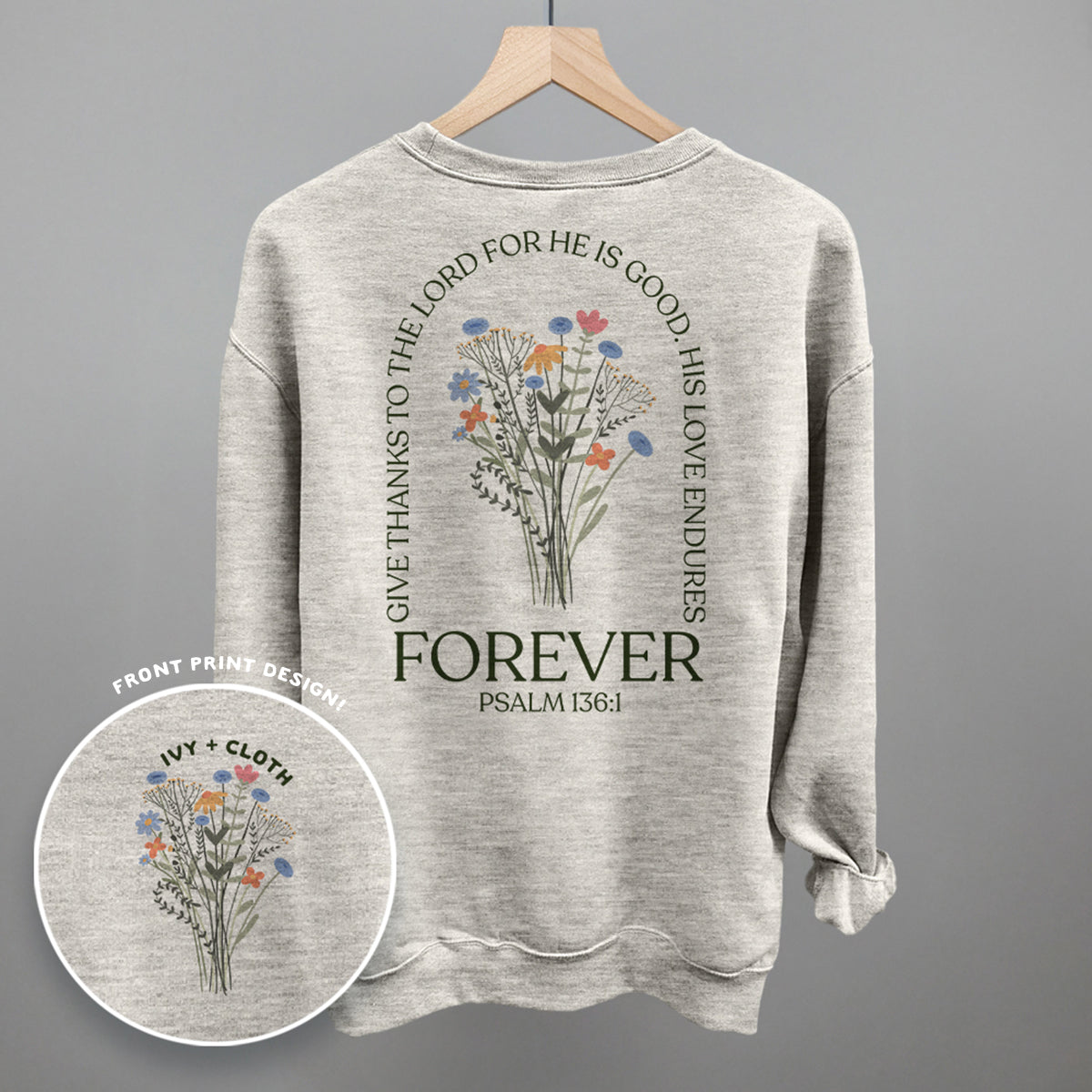 His Love Endures Forever (Back Print)