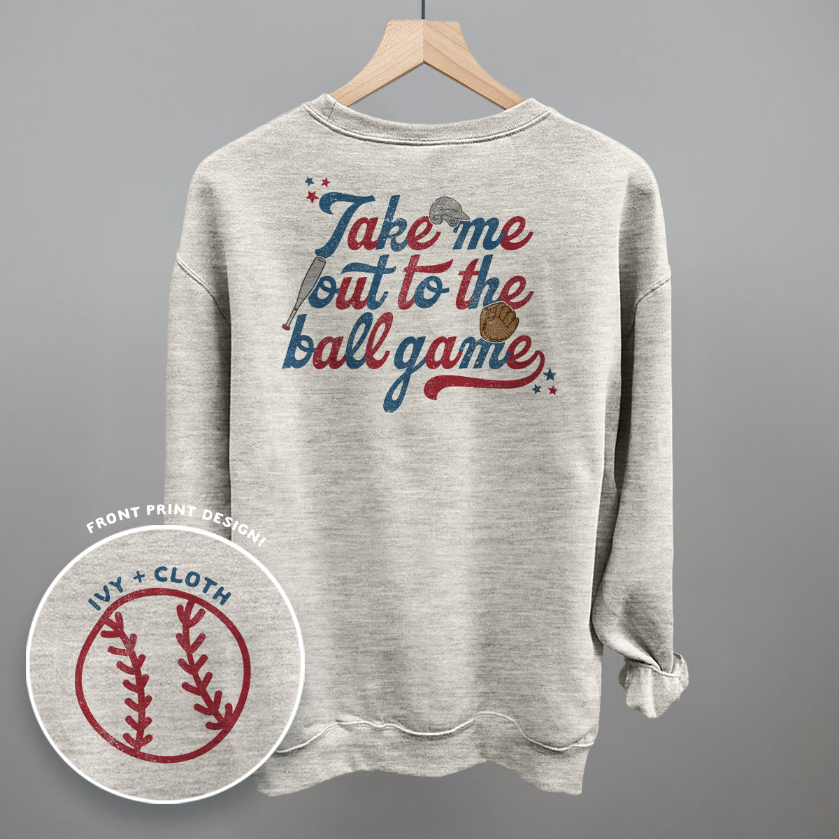 Take Me Out To The Ballgame Retro (Back Print)