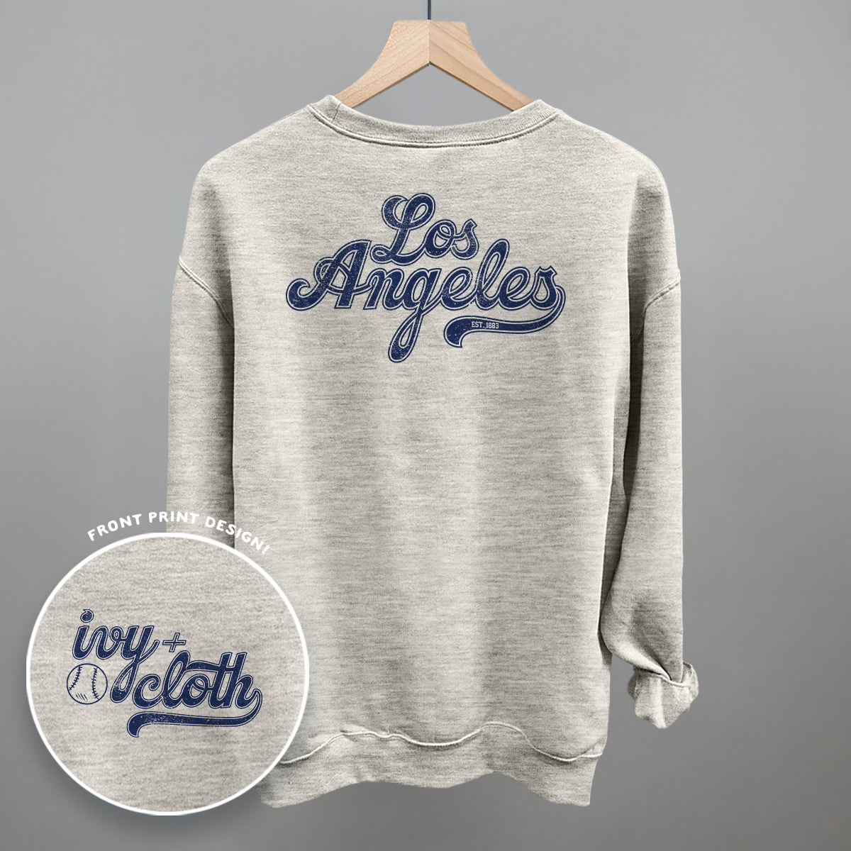 Los Angeles Baseball (Blue) (Back Print)