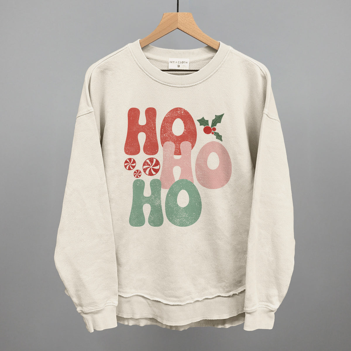 Ho Ho Ho (Pastel Distressed)