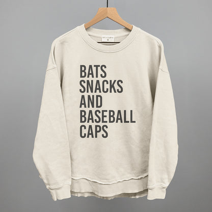 Bats, Snacks, And Baseball Caps