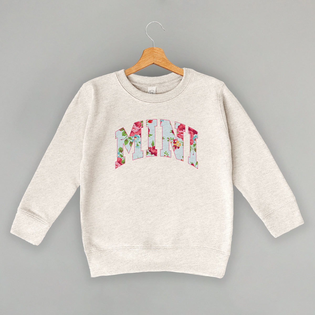 Mini (Block Letter Floral) (Kids)